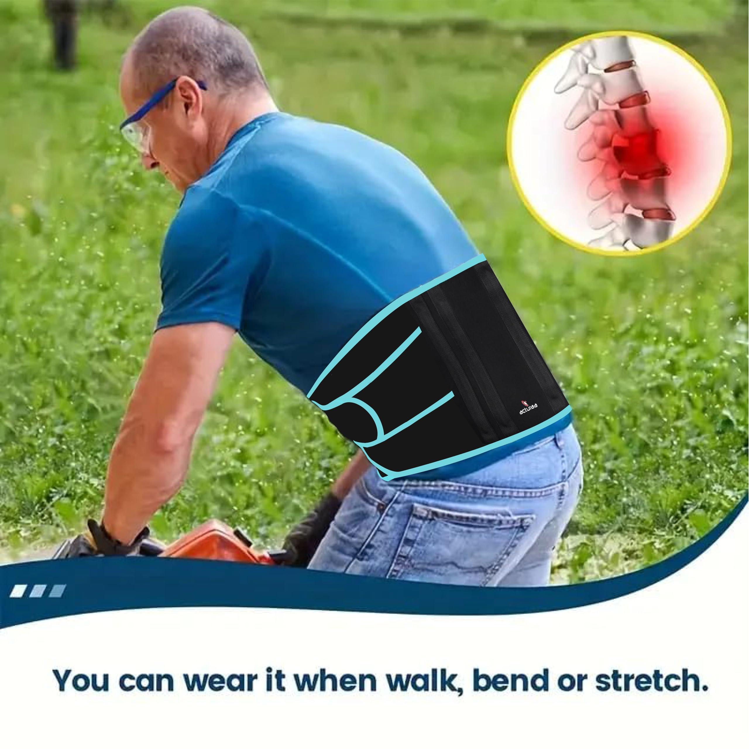 acturaa acturaa Plus Size Back Brace for Woman and Man - 2XL to 5XL Extra Large Lower Back Support with Straps and Compressions, Herniated Disc Back Pain Relief, Abdominal Plus Size Binder (Plus Size)