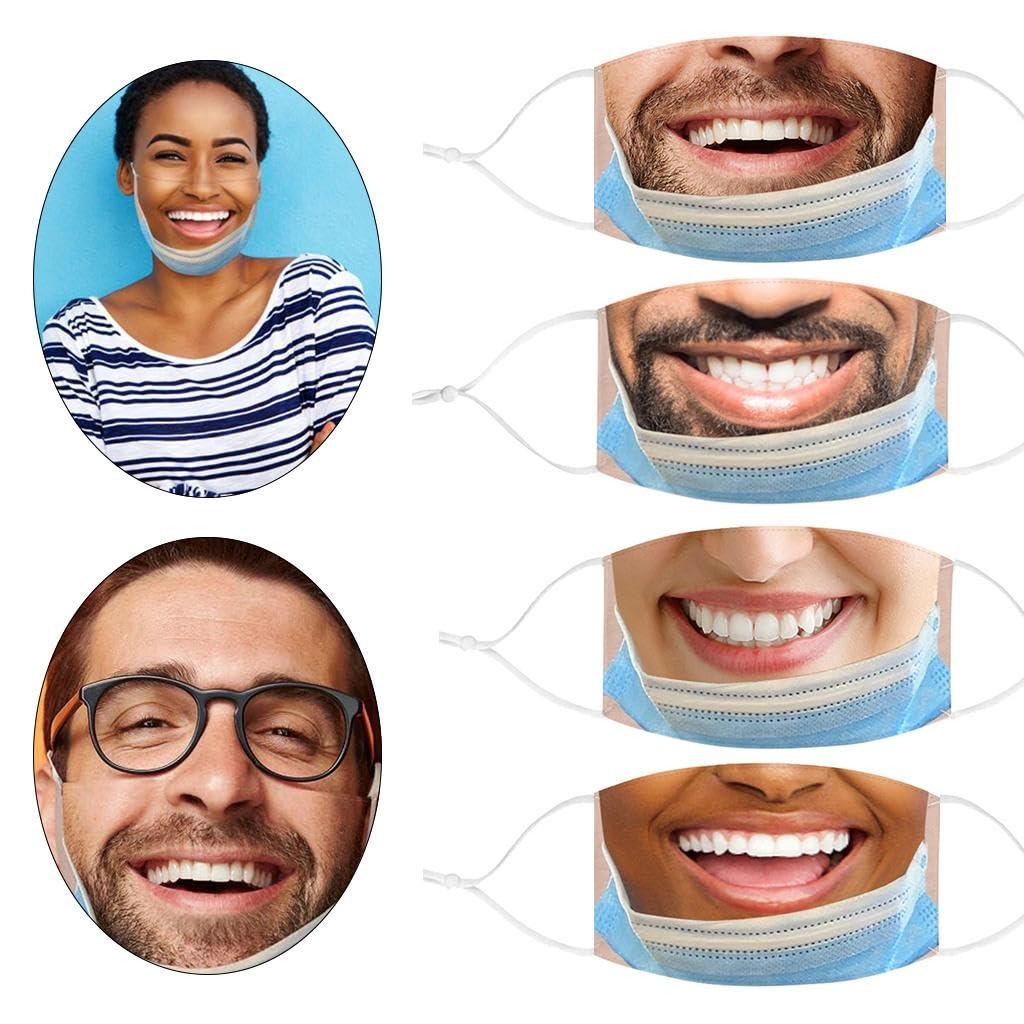 Generic LOSA Creativity 3D Print Funny Bandit Prank Face Mask Masque Mouth Cover A