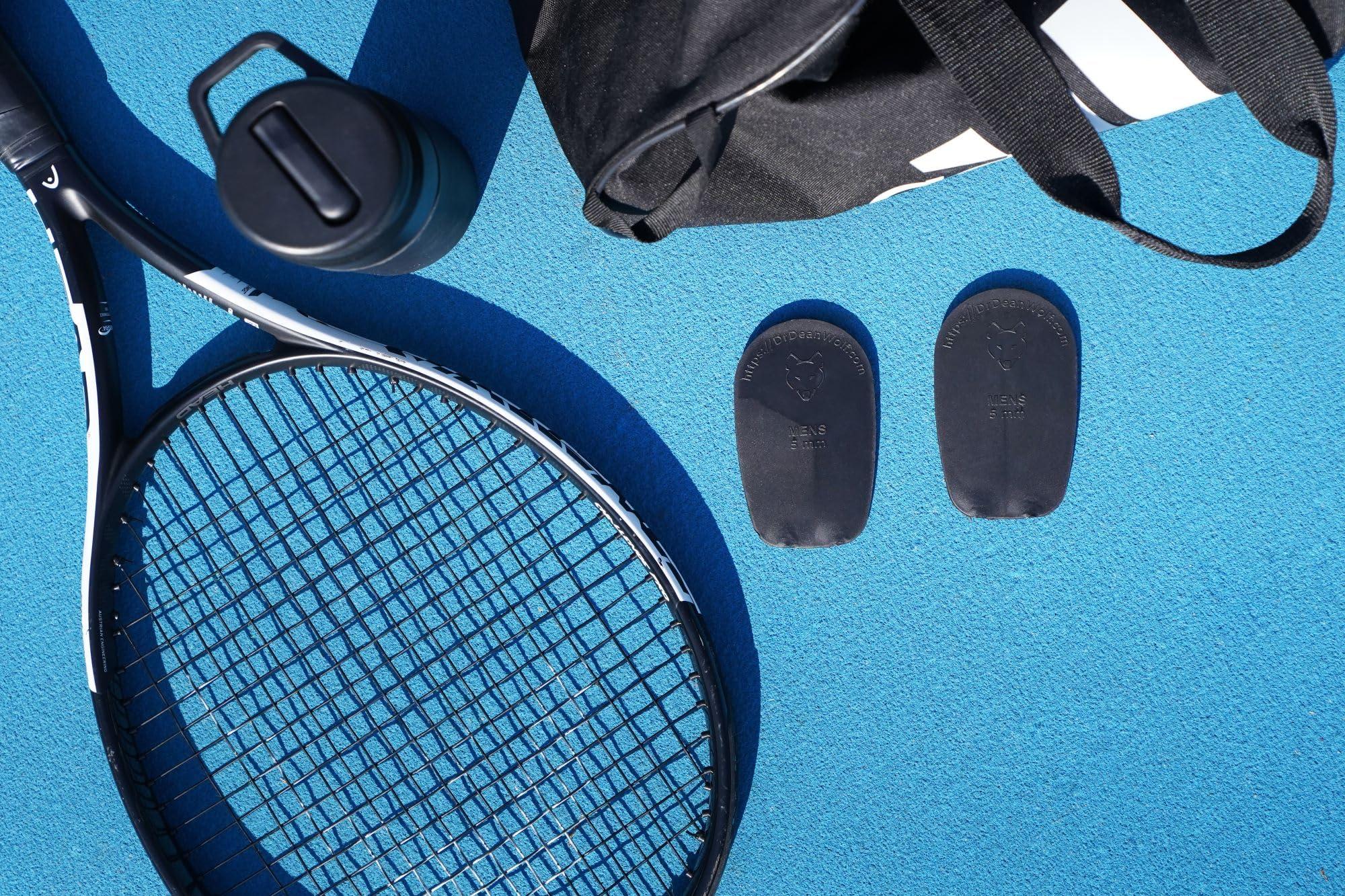 WOLF THERAPEUTICS Heel Lift Inserts for Shoes - Men\'s 9mm - Rubber Orthopedic Correction Wedge - for Leg Length Discrepancy or Height Increase - Helps Relieve Hip, Knee, Back Pain from Uneven Legs - 2 Pack