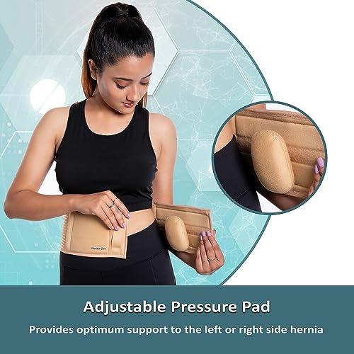 Wonder Care Wonder Care Polyester Umbilical Hernia Belt Hernia Support Brace with Removable Compression Pad Navel Hernia Pain Relief for Men & Women (4XL)