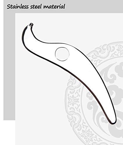 enlik Allshow Gua Sha Tool - Medical Grade Stainless Steel Scraping Massage Tool, IASTM Tool for Relaxing Soft Tissue, Reduce Head, Neck, Back Pain