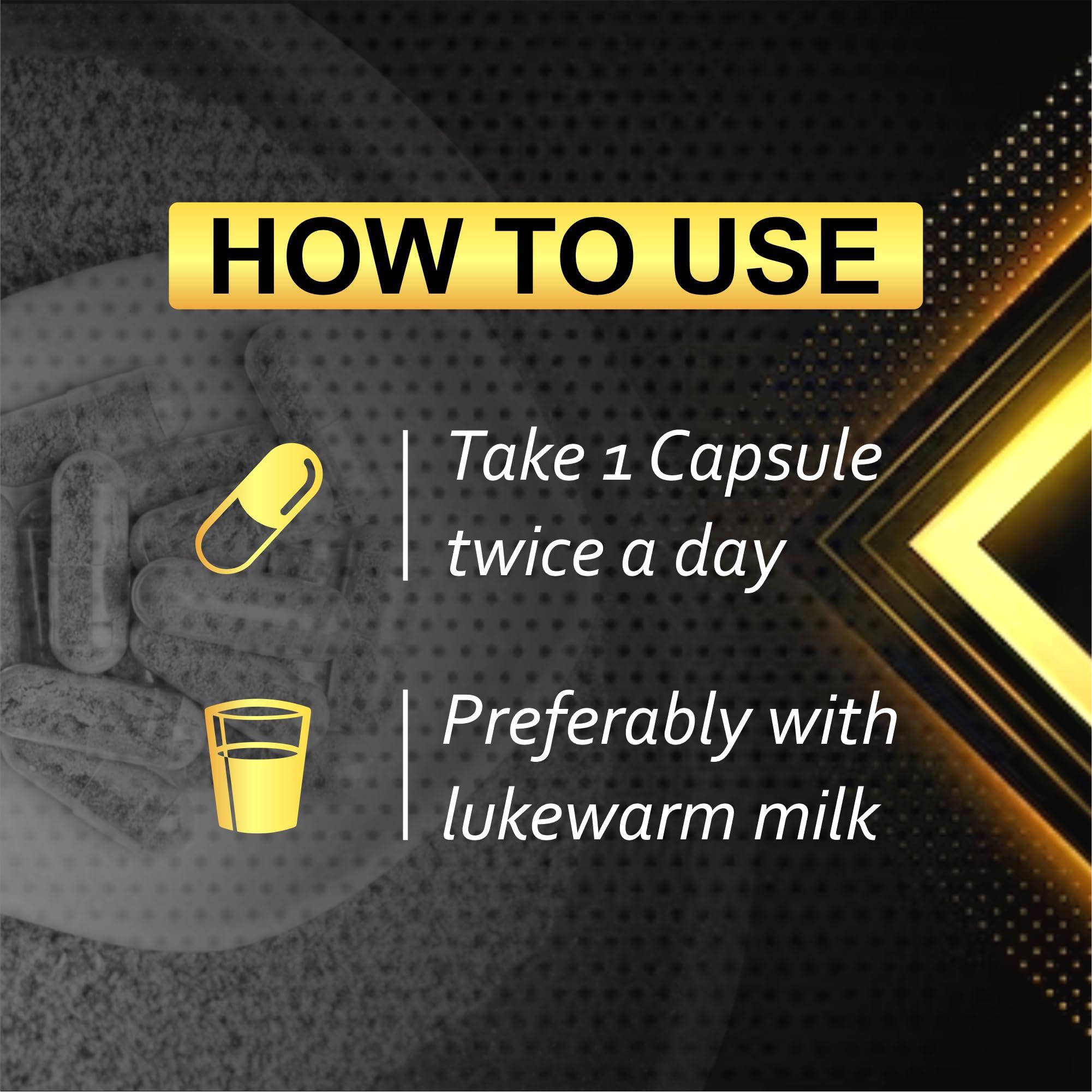 NavaFresh Basics Kama-Sutra Extra Gold Ayurvedic Herbal Supplement For Stamina, Enhanced Performance & Power For Men (30 Capsules)