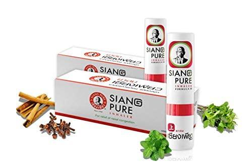 Siang Pure Oil Siang Pure Oil Siang Pure Nasal Inhaler for Relief of Vertigo Natural Herbal Net Vol 2 cc X 3 Bottles