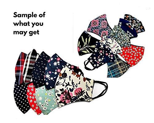 Veteran Veteran 100% Cotton Washable Reusable 2 Cloth Layer Fashion Stylish Cloth Face Mask(Combo of 10) for Women Men Boys Girls(Multicolor)