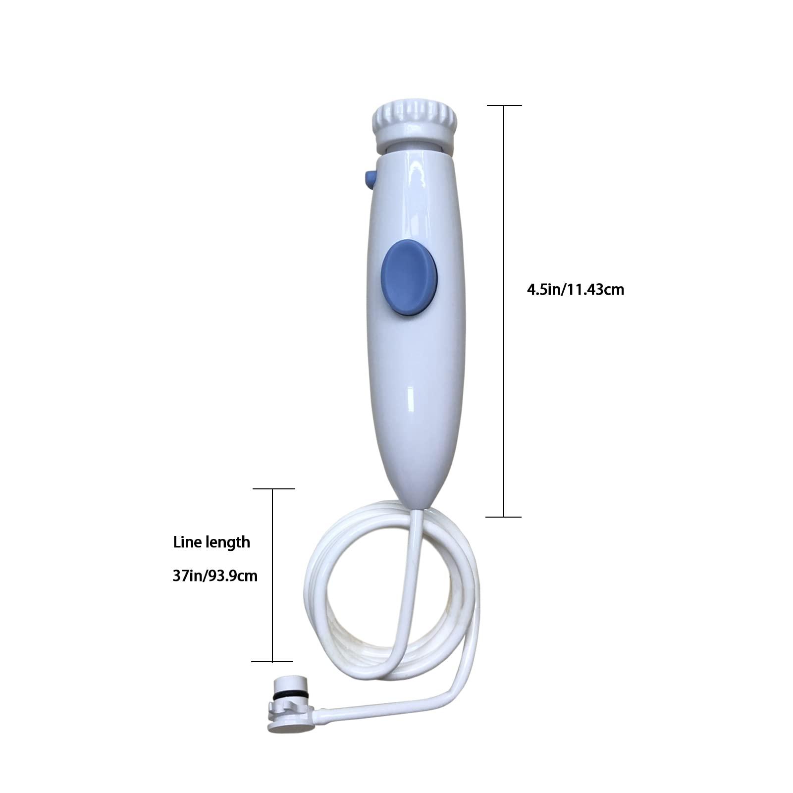 PDEEY Handle Hose Replacement Parts Compatible for Waterpik WP-100 WP-660 WP-462, Water Flosser Accessories Tube Heads