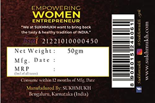 SUKHMUKH Ajwain Hajma I Homemade by SukhMukh I Healthy - Digestive I Mukhwas I Mouth Freshener I 50Gms Each (PACK OF 4)