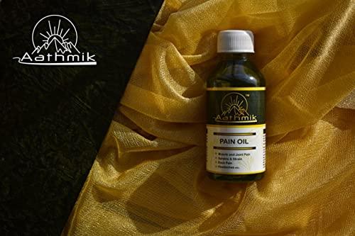 Aathmik Aathmik Ayurvedic Pain Relief oil for Joint pain,Body, Back, Knee, Legs, Shoulder and Muscle. |(75g)| (10)