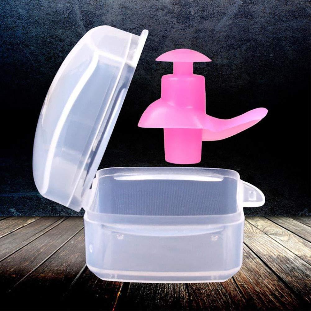 Alpow Alpow Swimming Earplugs, Silicone Waterproof Swimming Diving Ear Plugs with Storage Case for Adults