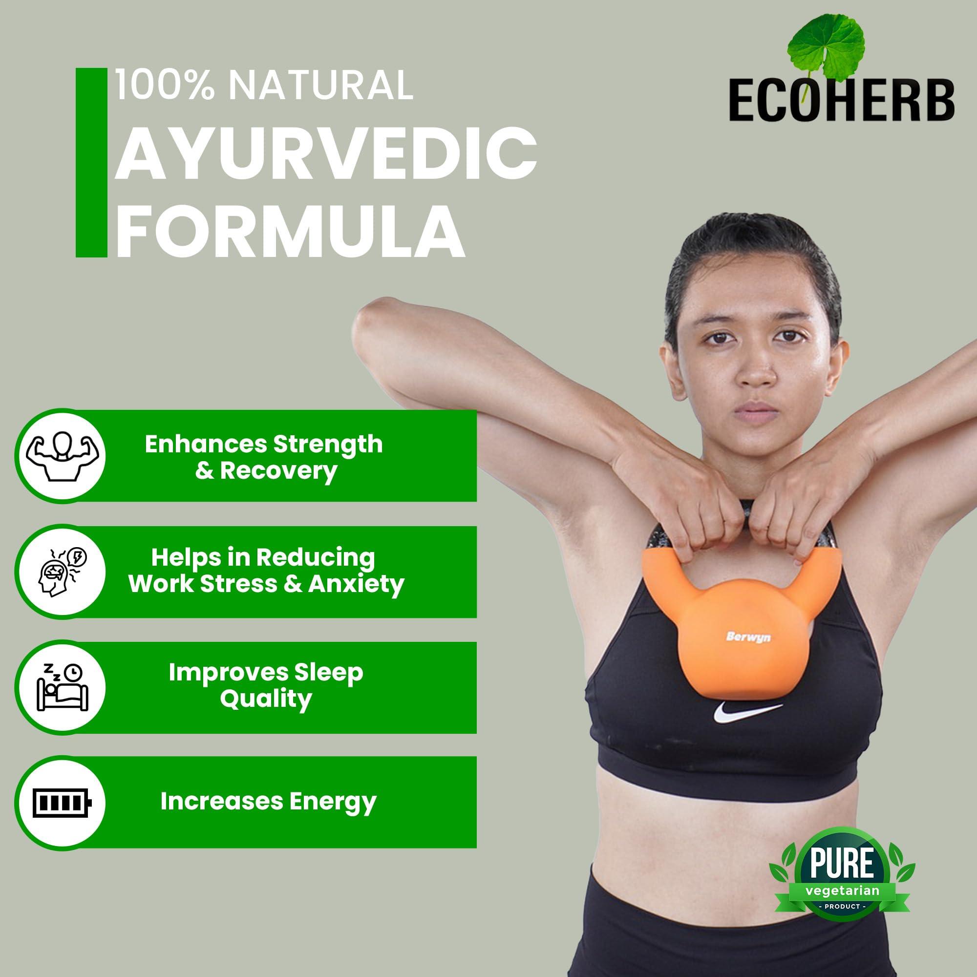 ECOHERB ECOHERB Ashwagandha Tablets I Immunity booster I Antioxidant I Rejuvenate mind & body | 60Tablets