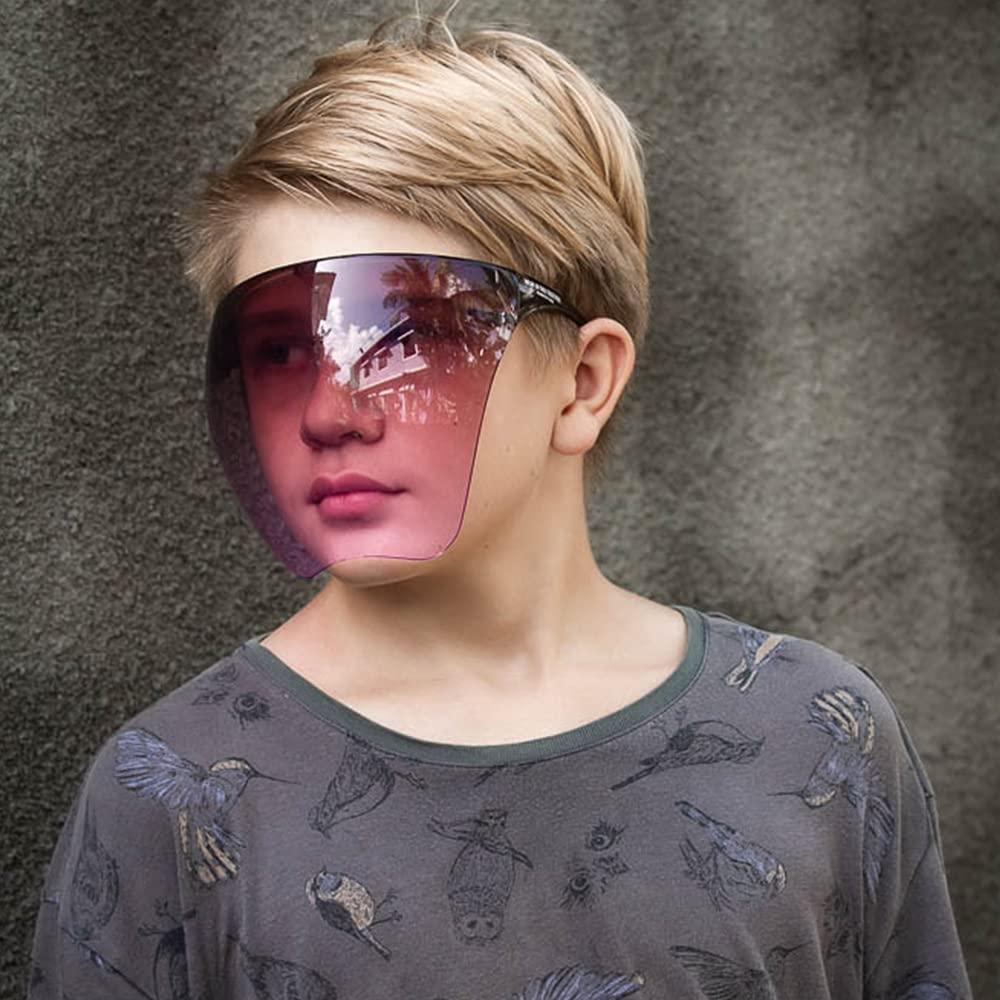 Kenneth Cole Kenneth Cole Gogglestyle Face Shield with 180° Safety Coverage for Kids, Grey, Onesize (KCKDSSHLDGRY)