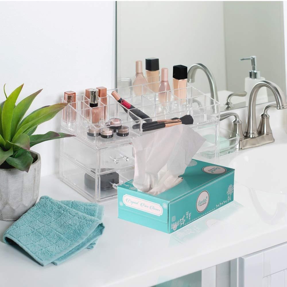 Beeta Beeta Tissue Box Facial Tissue for Home and Business Exq. Face Tissue Indian (Pack of 4)-Prime Soft and Highly Absorbent 100% Natural Cellulose Fiber