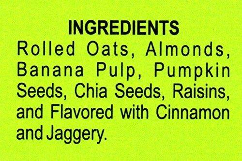 JAGGERY BOX JAGGERY BOX BANANA CHIA GRANOLA, All Natural Handmade Healthy Delicious Vegan Breakfast Cereal No Preservatives | Gluten free High Fibre Crunchy Muesli 500 Grams