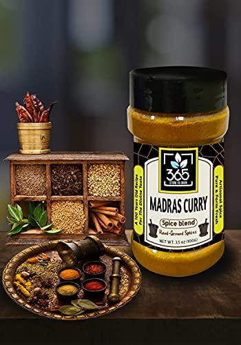 365 STORE TO DOOR 365 STORE TO DOOR Indian Spice – Madras Curry Powder Masala, 100 gm. | Homemade Powdered | for Healthy Cooking | Ready to use | All Seasonings Spices | Pure & Hygiene | Spice Mix – Pack of 1