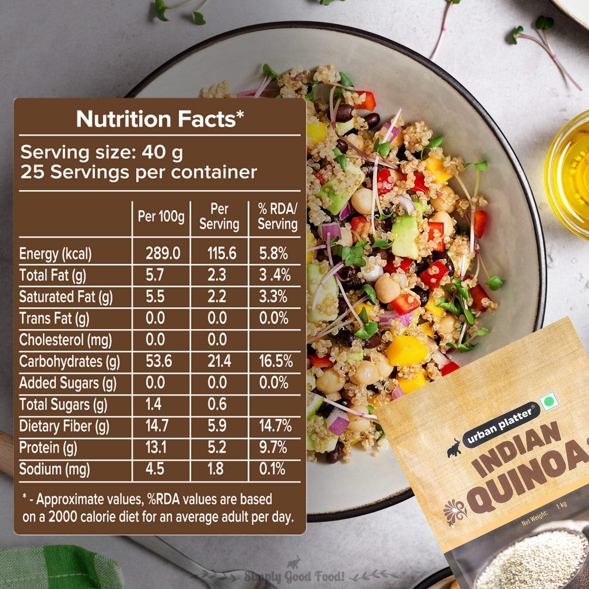 urban platter Urban Platter Whole White Indian Quinoa Grain, 1Kg