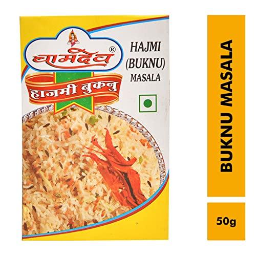 Bamdev & company Bamdev Buknu Masala Powder | Hazmi Masala | Bhuknu Masala Powder | Kanpur Speciality | buknu powder kanpur, used as a seasoning, aids disgestion (100 Grm)(Pack 4)