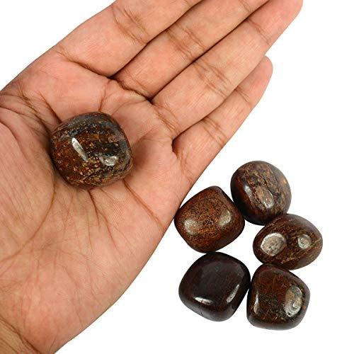 Reiki Crystal Products Reiki Crystal Products Natural Bronzite Tumble Stone Raw Rough Stone Tumbled Pack of 100 Gram