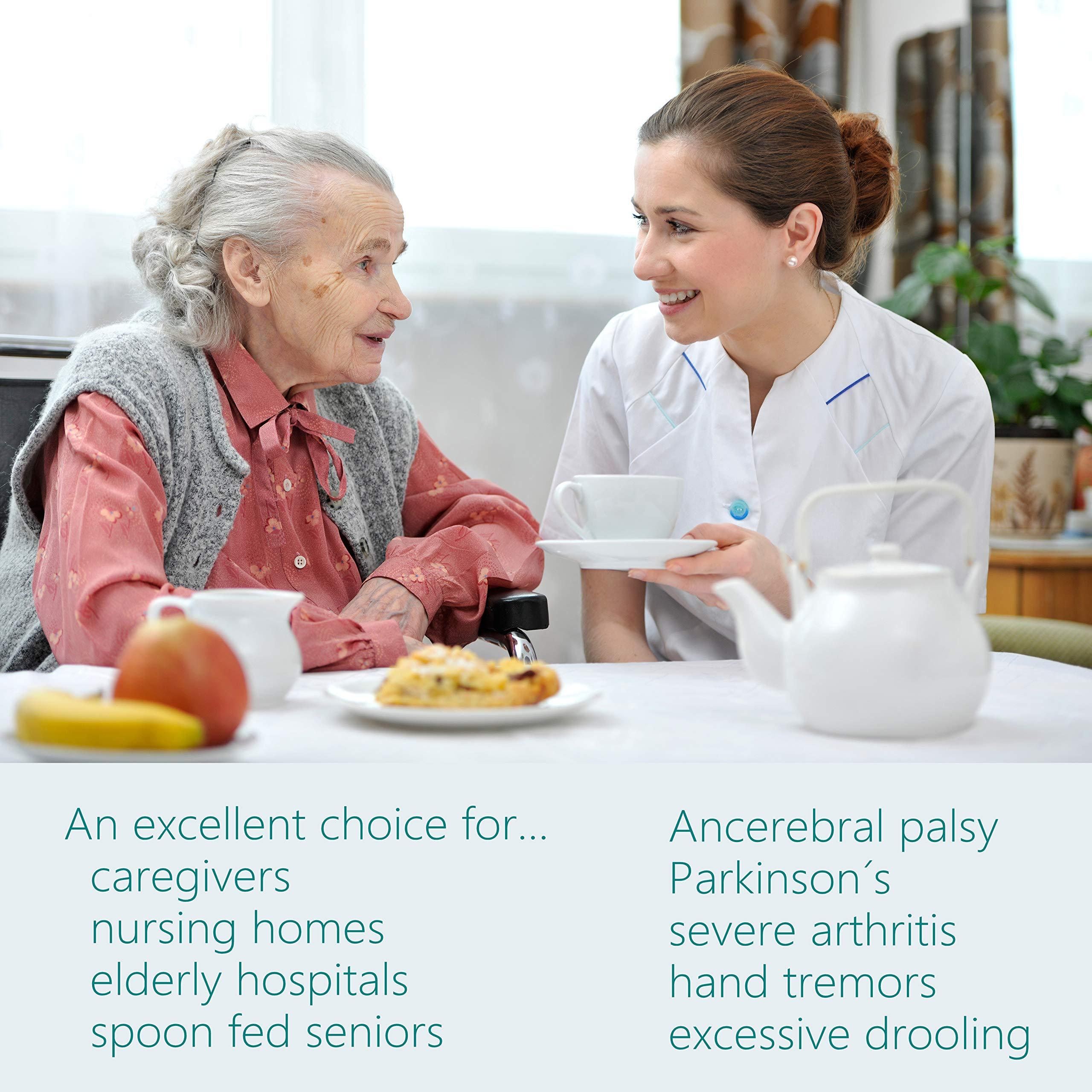 Celley Adult Bib for Eating with Crumb Catcher - Washable and Reusable Clothing Protector for Elderly