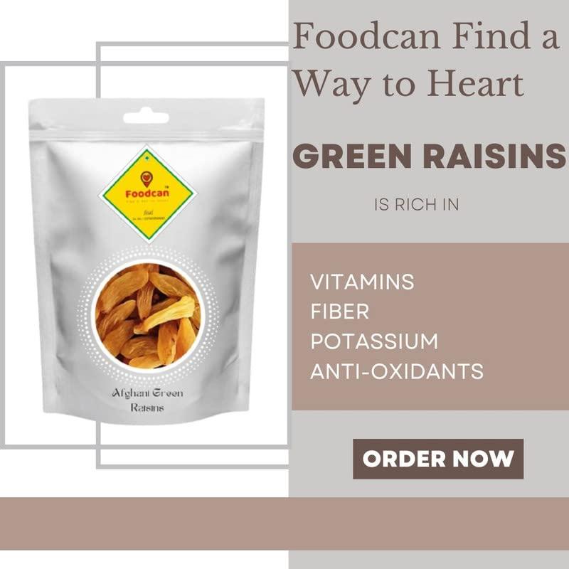 Foodcan ; FIND A WAY TO HEART Foodcan Dry Fruits Combo Pack | Cashew 250 Gms + Green Raisins 250 Gms + Dried Figs 250 Gms | 750 Gms