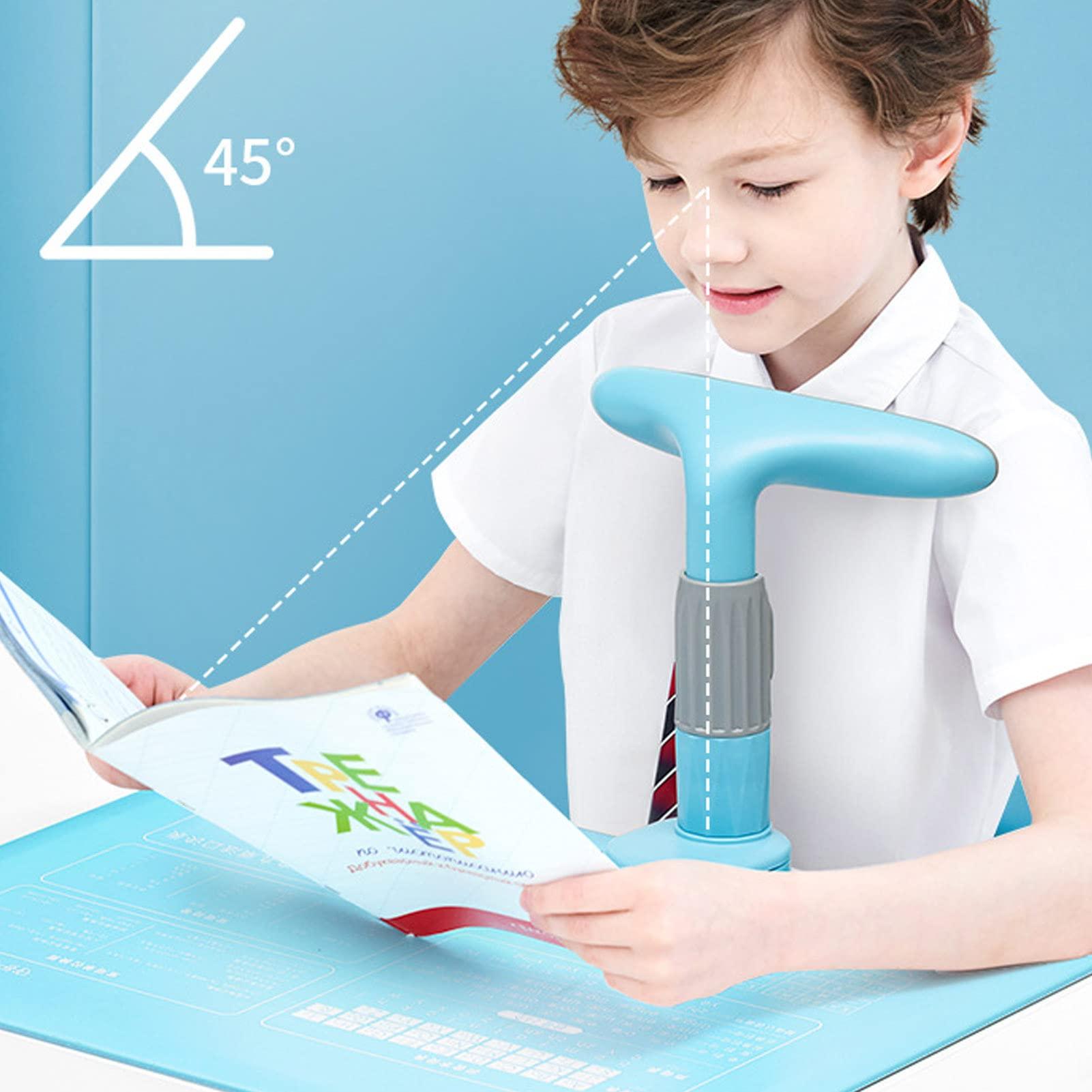 UBERSWEET UBERSWEET Adjustable sitting posture corrector improves posture writing 180 wide view sitting posture protector for school