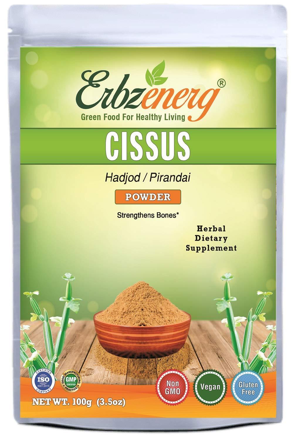 ERBZENERG ERBZENERG Cissus (Cissus quadrangularis) Hadjod/Pirandai 100g Powder (Pack of 1)