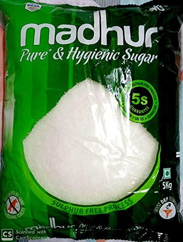 Kten SINCE 1984 TASTY FOOD... HEALTHY MOOD! Madhur Pure Sugar, 5kg Bag
