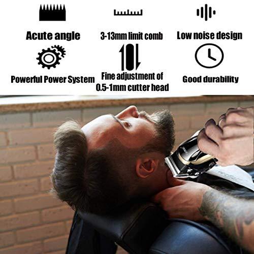 JVVD JVVD JEQUL 5-Star Rechargeable Suitable for professional hair trimming Electric Shaving Machine For family Razor Barber Cutting Beard Trimmer Haircut Set Cordless (Gold)