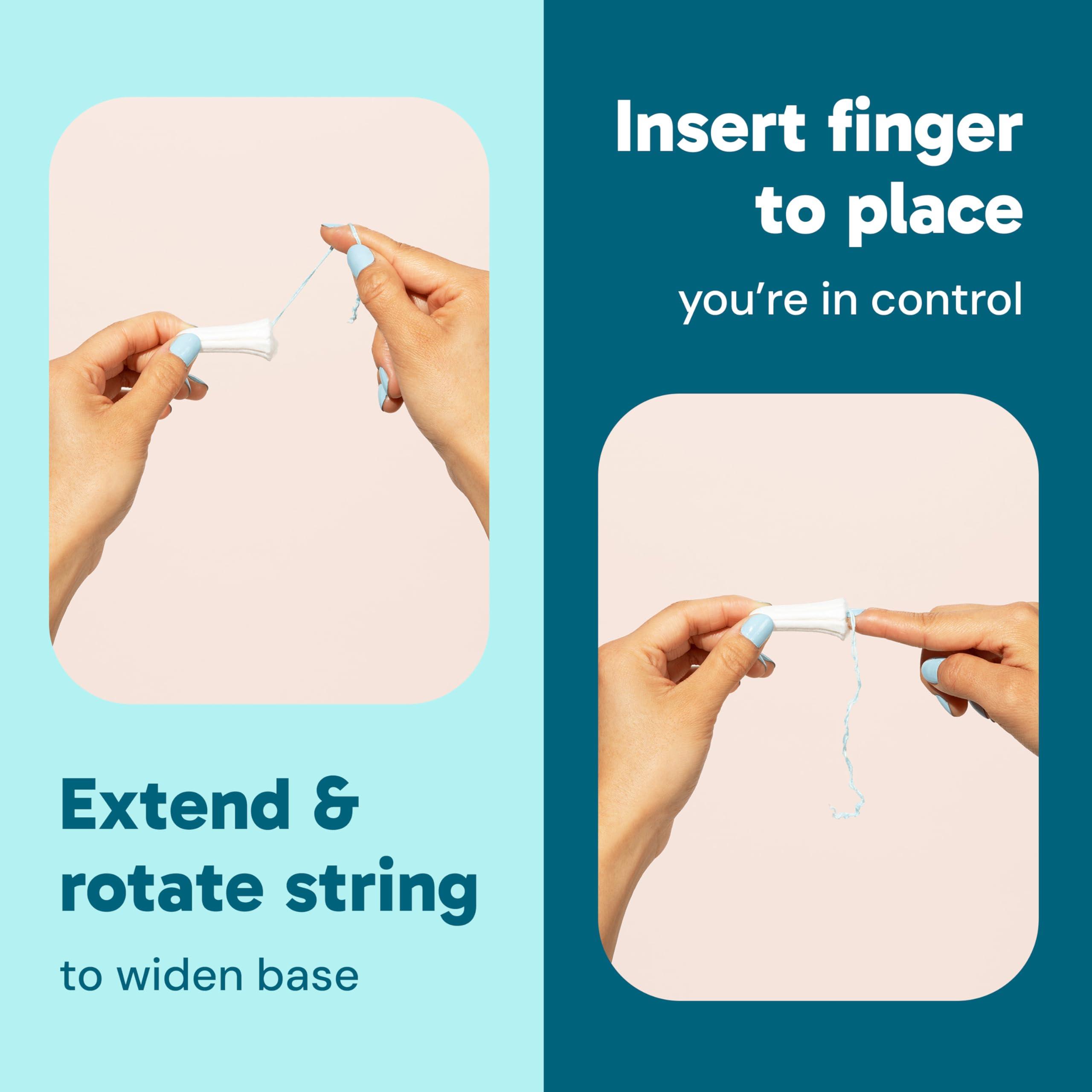 o.b. o.b. Applicator Free Digital Tampons, Regular, Super and Super Plus Multi-Pack - 40 Count