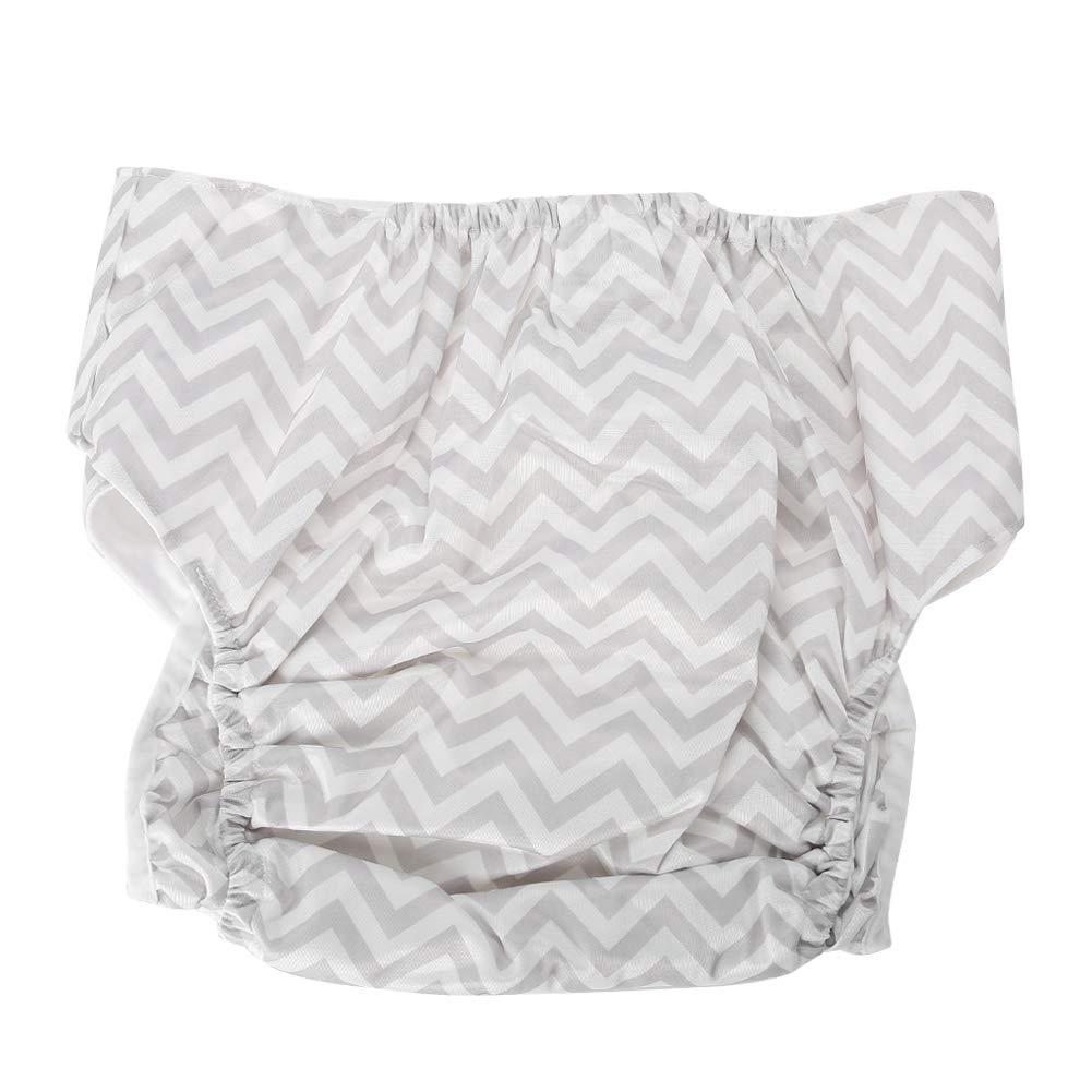 Salmue Adult Cloth Diapers, Washable and Adjustable Adult Pocket Nappy Cover Close-Fitting Reusable Diaper Cloth for Incontinence Care Protective Underwear, Suitable for Elderly Men Women (Z13)
