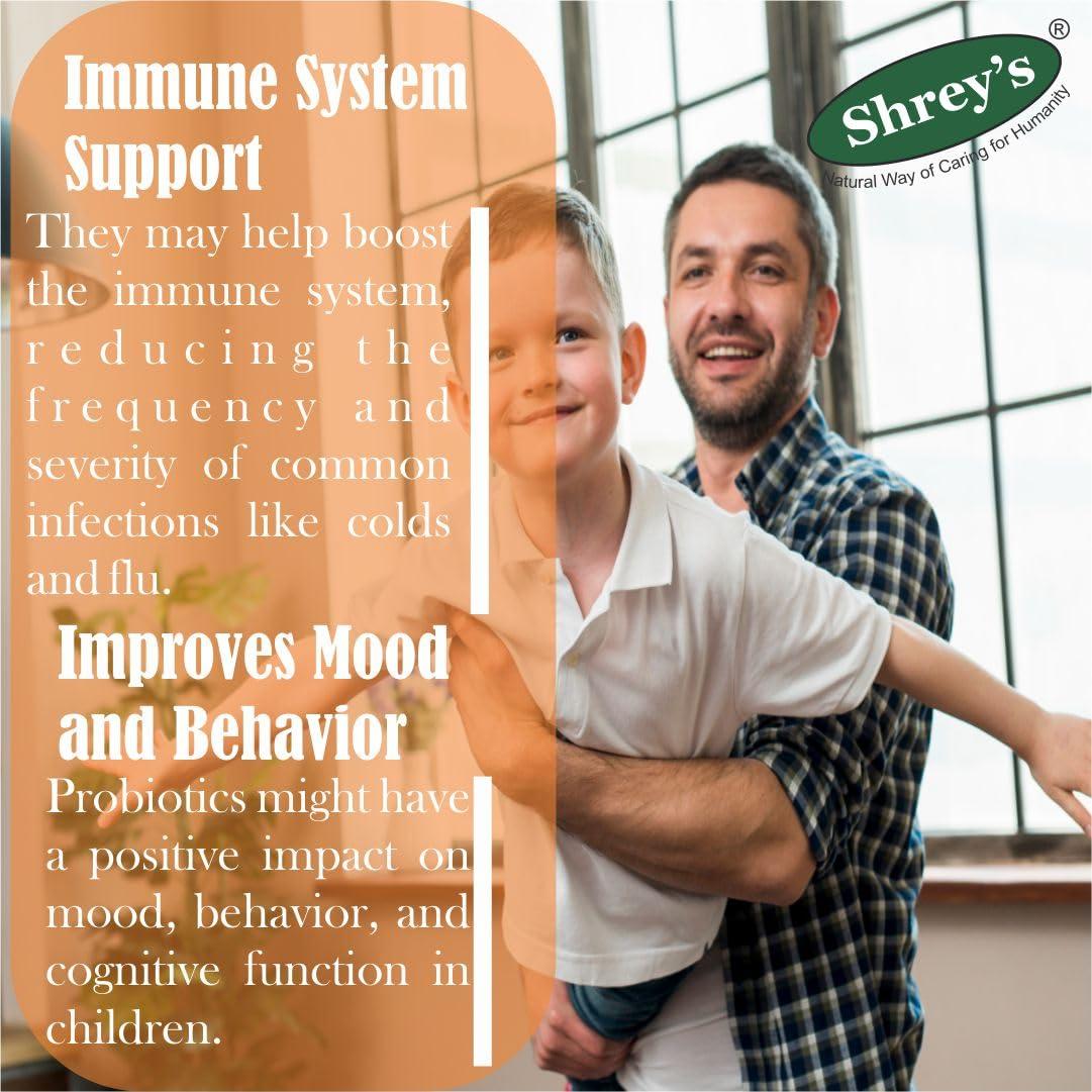 Shrey's Shreys Biofibe Probiotics Powder with Prebiotics & Zinc for Kids & Adults Supports Gut Health, Digestion & Immune System 30 Sachets Natural & Safe Formula