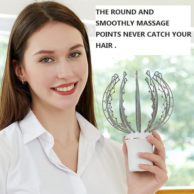 BLURISM BLURISM Electric Head Massager, Head Massage Spider, Scalp Massage Brush with 12 Claws, Rechargeable, Vibrating Head Massager to Relieve Stress
