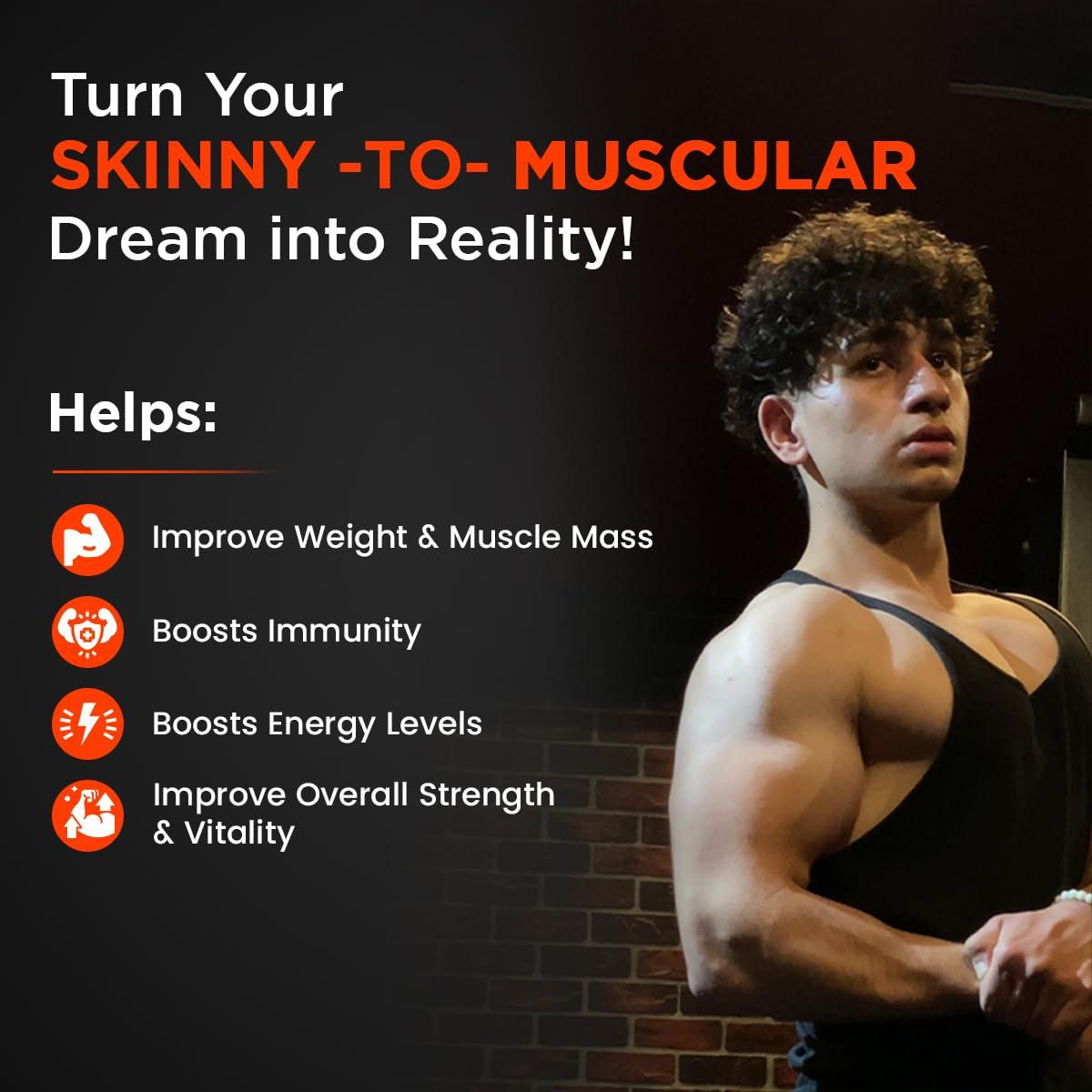 ayuvya Ayuvya i-Gain+ & Lets Gain Weight Gain Combo | Helps Improve Appetite & Digestion | Promotes Muscle Recovery & Energy Levels | For Men & Women | 100% Ayurvedic Combo | Pack of 2