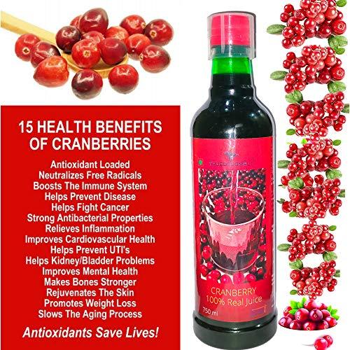 TRUEDREAMALL TRUEDREAMALL CRANBERRY - Pure Quality, Unsweetened, Pure & Organic (750 ml Concentrated)