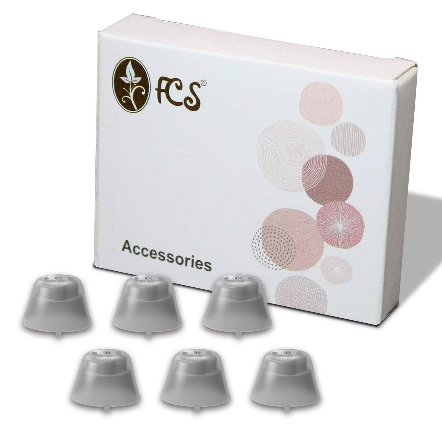 FCS FCS Pack of 6 Click Sleeve for Siemens Signia Silk Primax Click - CIC/ITC (Vented-Large).