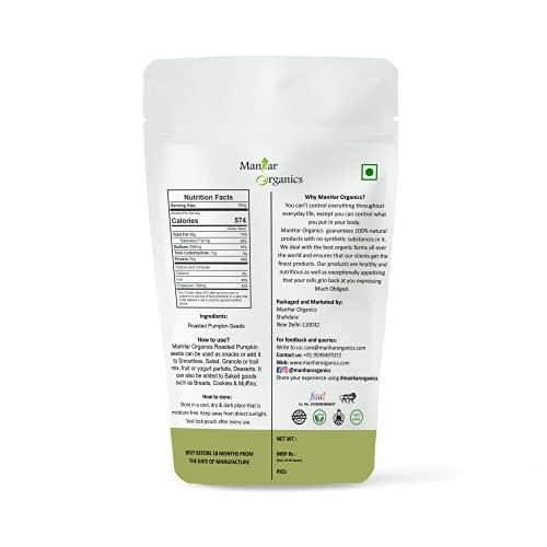 ManHar Organics ManHar Organics Roasted Pumpkin Seeds 2kg for eating - AAA Grade |Protein and Fiber Rich Superfood| (Pack of 2, 1kg each) (2000gm)