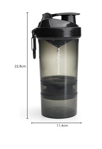 Smartshake SmartShake 10560801 Original 2Go Shaker, 600ml (Gun Smoke)