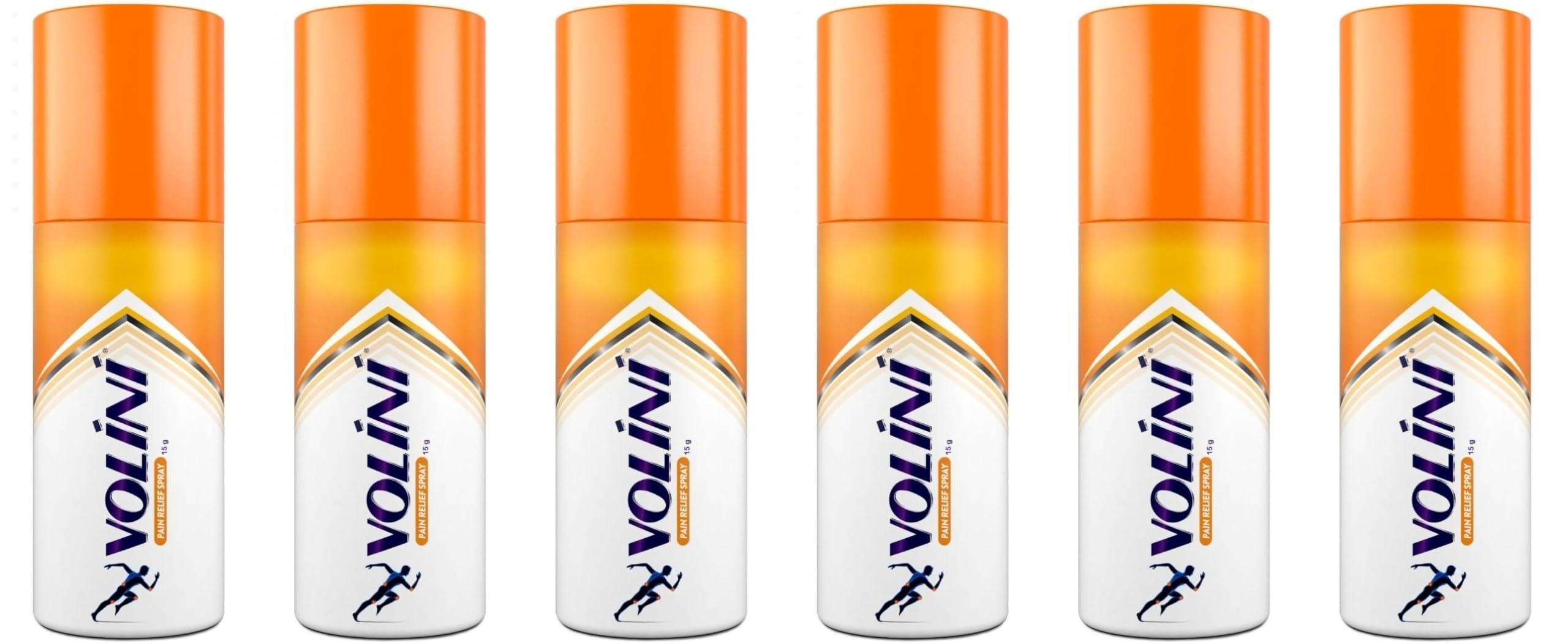 Volini Volini Pain Relief Spray, 15 gm x Pack of 6