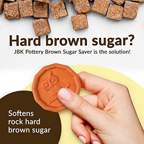 JBK Pottery JBK Owl Terra Cotta Brown Sugar Saver