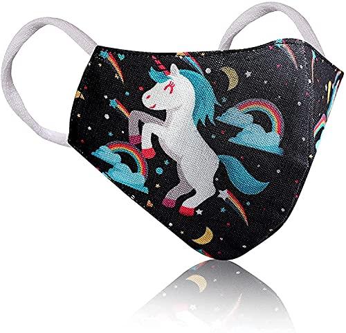 BIGXEN BIGXEN 10 Pcs Cotton Kids Mask For boys, Digital Cartoon 3D Face Mask For 3 To 7-8 Year Old Boys & Girls, Cotton Face Mask For Kids, Reusable & Washable Face Mask For Kids, Children (Kids Mask-2)