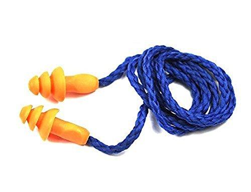 3M 3M 1270 Corded Reusable Noise Reduction Earplug (Pack of 10) by Rajvir International