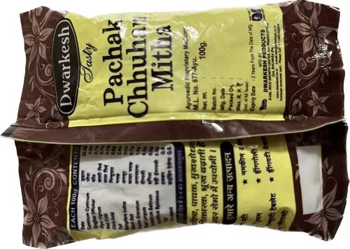 Dwarkesh Dwarkesh Ayurved Shree Shyam SS Pachak Chhuhara 4x100 g (Digestive Dry Dates) Churan Mouth Freshener, Digestive, After-Meal Snack with Pachak Chhuhara Khatta Meetha Churan