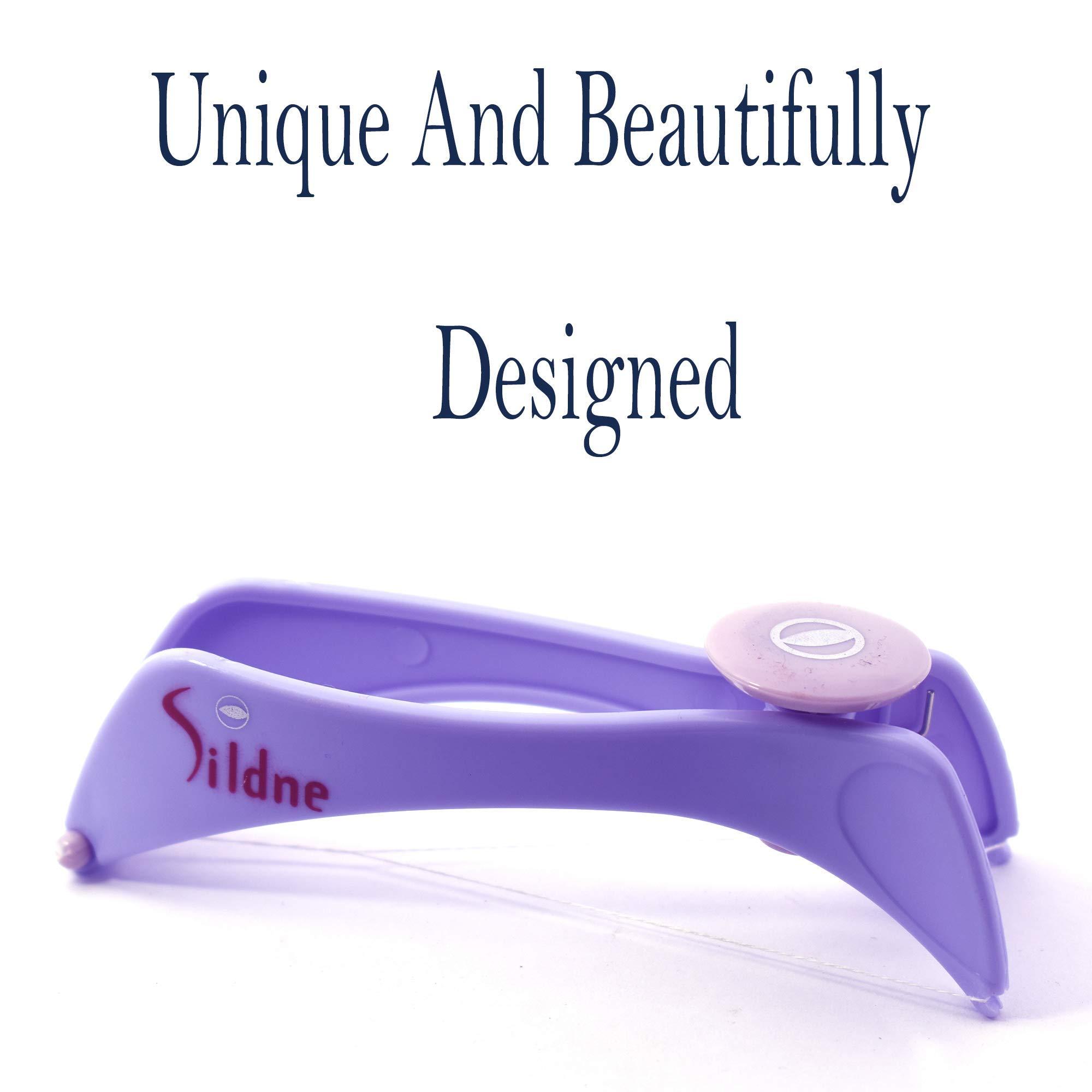 N Series N Series Slique Eyebrow Face and Body Hair Threading and Hair Removal System Machine Kit Spring Tool Tweezers Epilators Slidne Face And Body Hair Threading System For Women Multipurpose Use