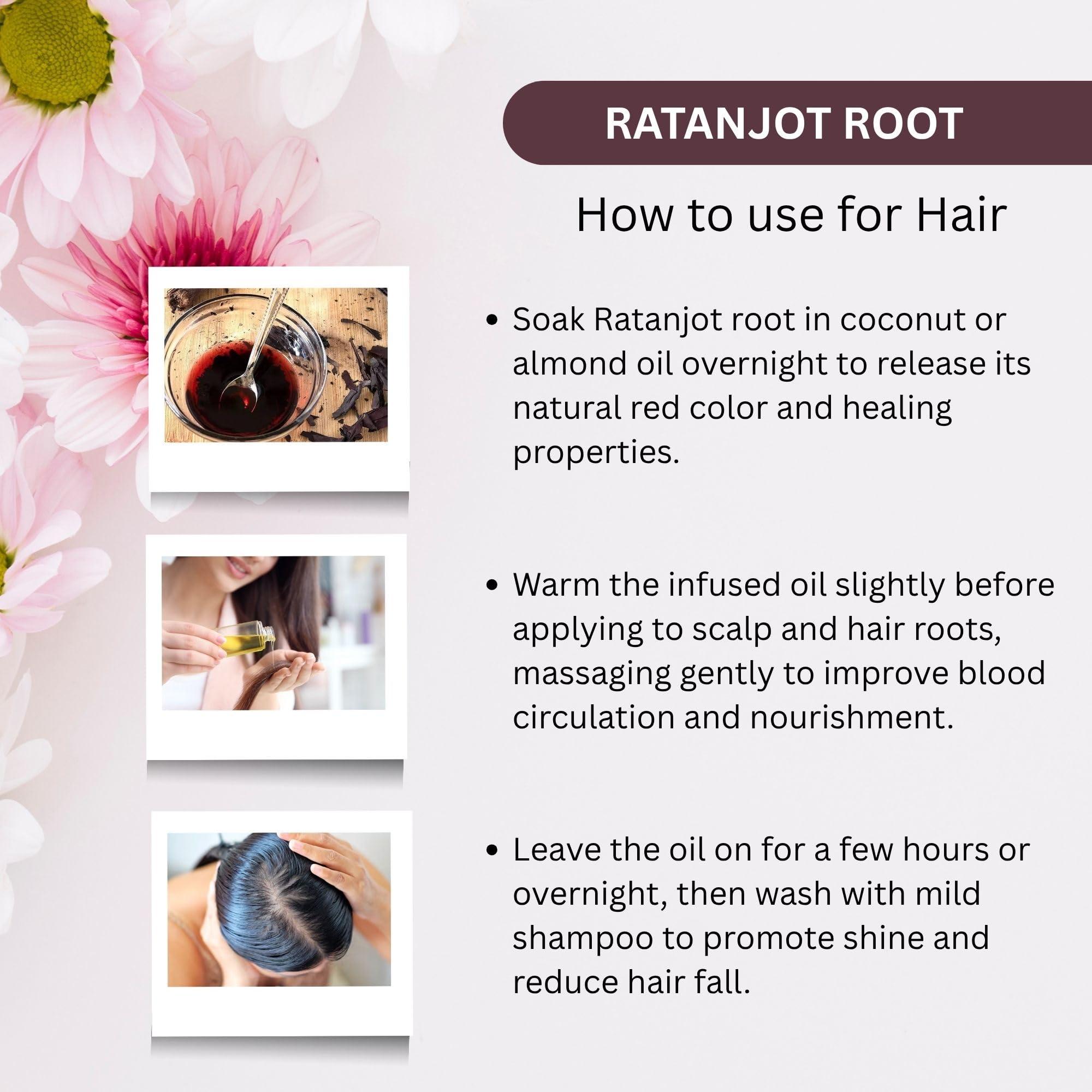 BrijBooti BrijBooti Birju Mahavir Ratanjot - Alkanna Tinctoria -Alkanet Root 400 Gr