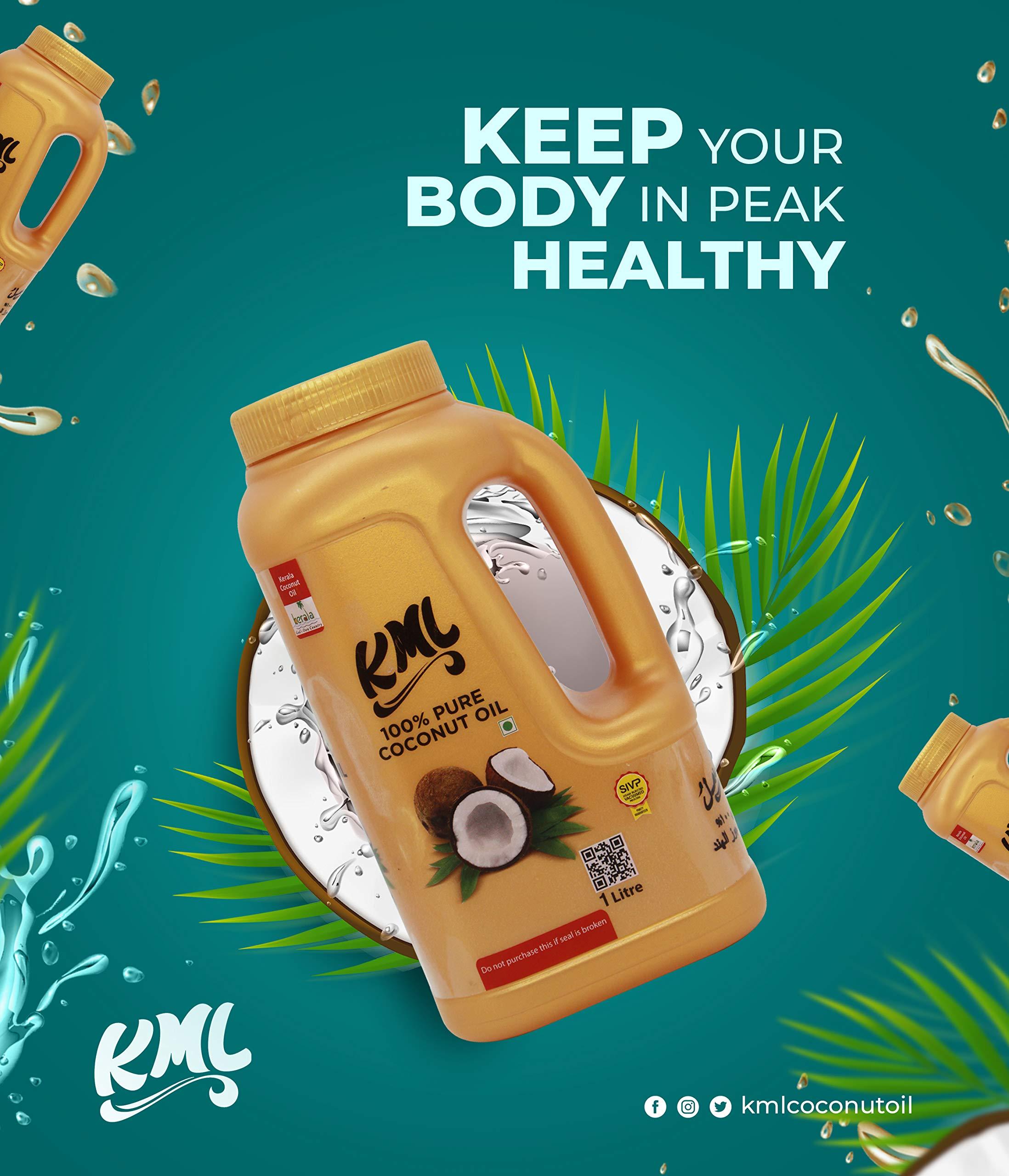 KML KML Export Quality Coconut Oil 1L Pack of 1.