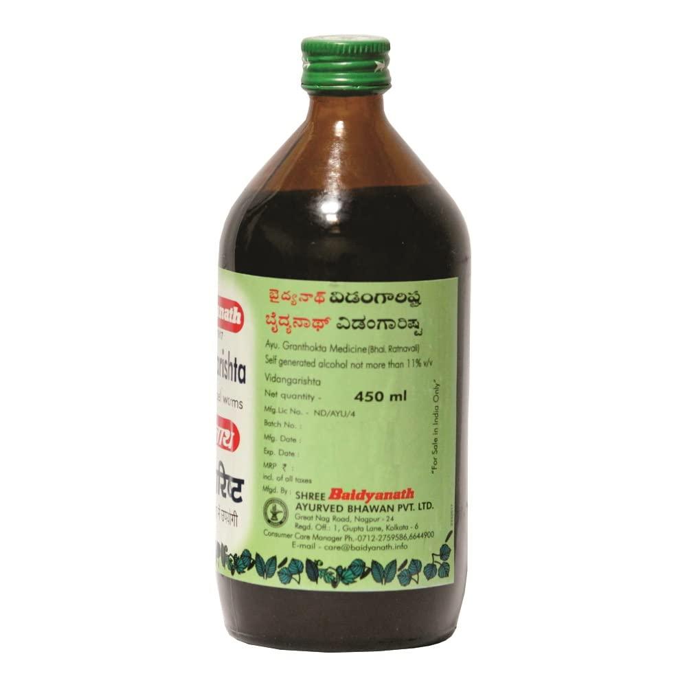 Baidyanath Baidyanath Vidangarishta-450 Ml (Pack Of 2)
