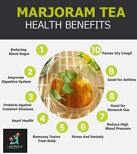 LEANBEING Leanbeing Marjoram 200Grm Turkish Dried Origanum Majorana Herb Leaves Leaf for Seasoning and Tea