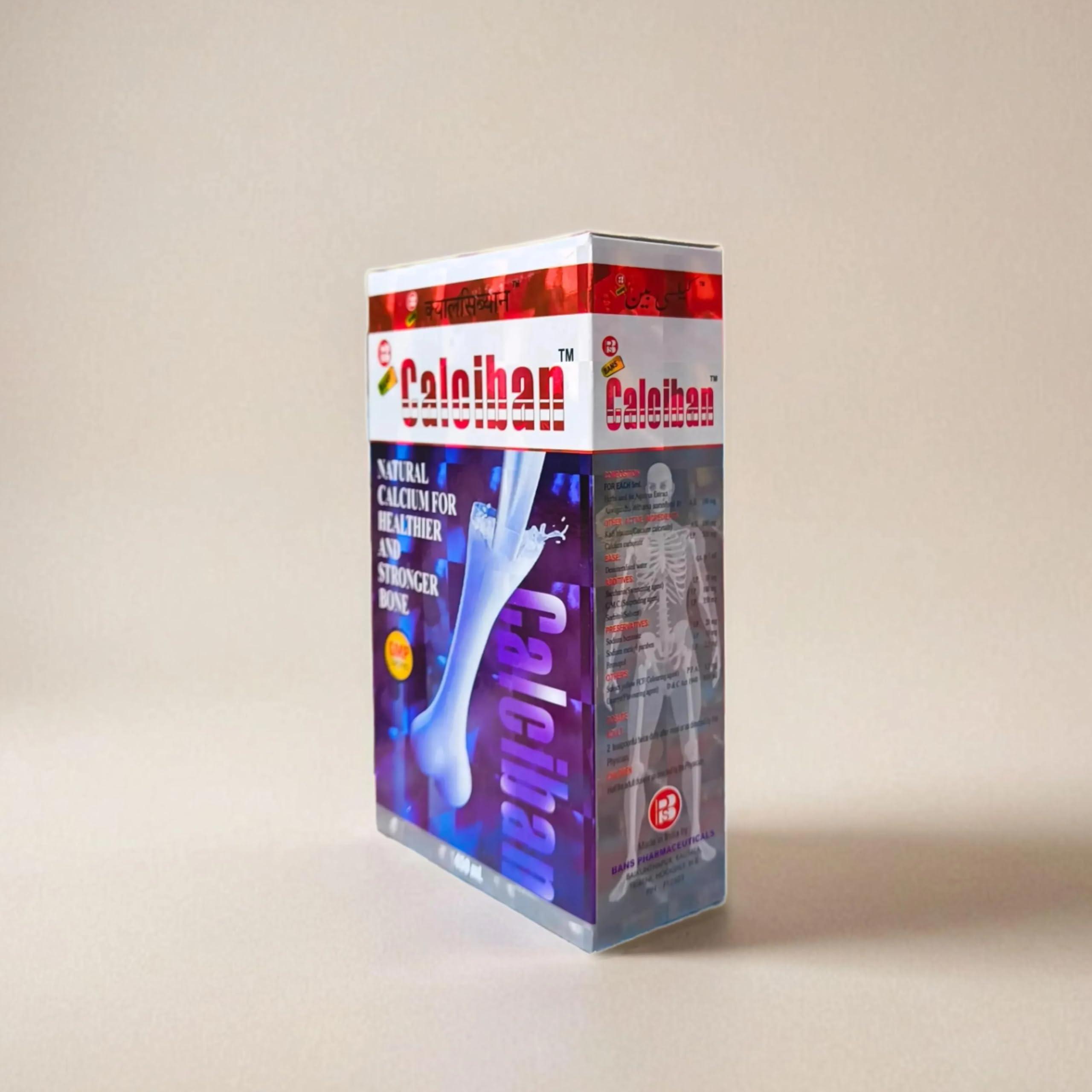 NavaFresh Basics Ayurvedic CALCIBAN Syrup - Natural Calcium for Healthier and Stronger Bones (450 ml.)