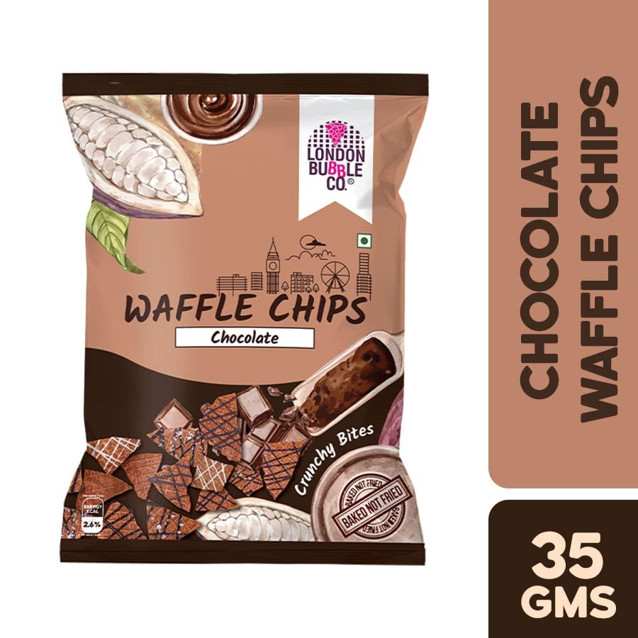 London Bubble Co London Bubble Co - Waffle Chips - Chocolate - Combo - Pack Of 3-35gms