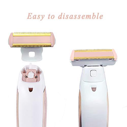 INVODA Women Shaver Replacement Heads Compatible with Finishing Touch Flawless Body Rechargeable Ladies Shaver Hair Remover Heads (1PCS)