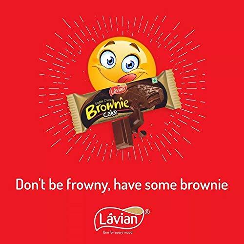 Lavian Lavian Double Choco Brownie Cake, Pack of 20 Individually Packed Cakes, 520g (Single Unit)