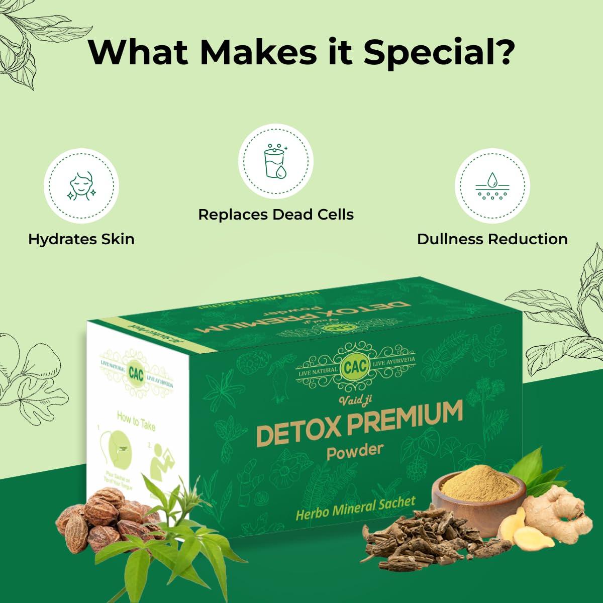 CHANDIGARH AYURVED CENTRE DrVaid Ji - Detox Premium Powder (30 Sachet)